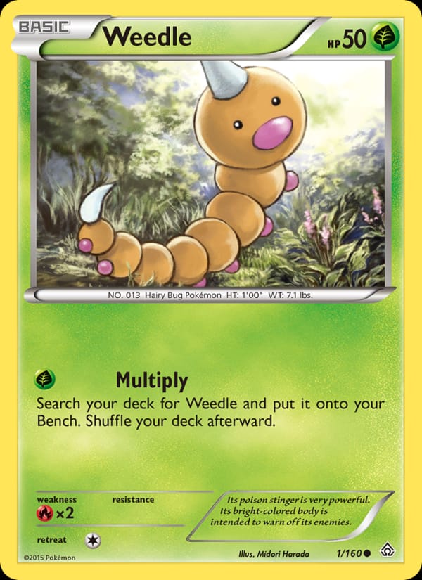 Weedle, XY - Primal Clash · 1/160