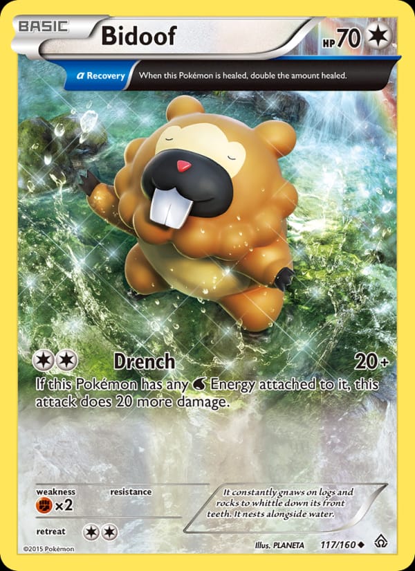 Bidoof, XY - Primal Clash · 117/160