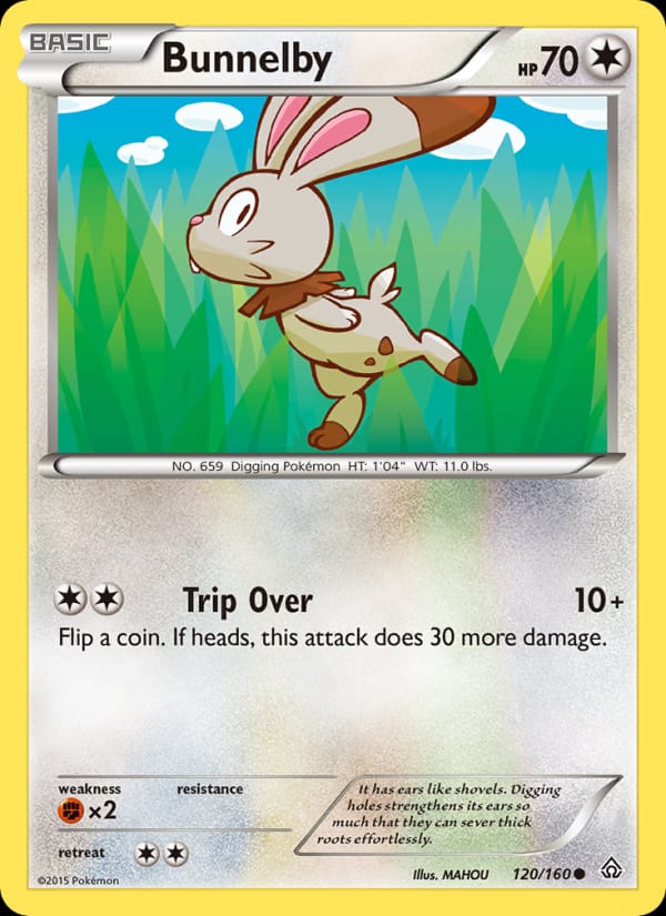 Bunnelby, XY - Primal Clash · 120/160