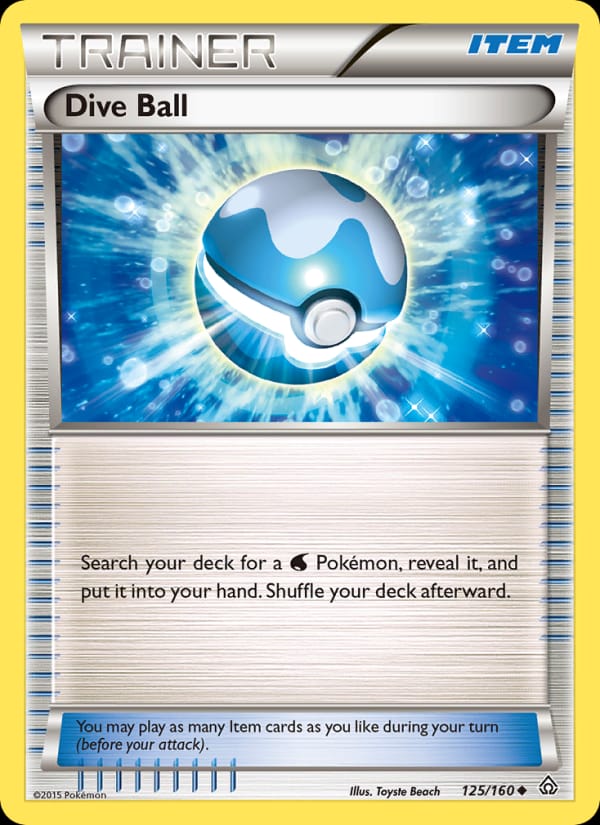 Dive Ball, XY - Primal Clash · 125/160