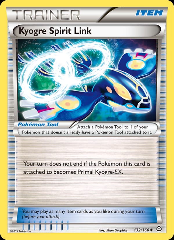 Kyogre Spirit Link, XY - Primal Clash · 132/160