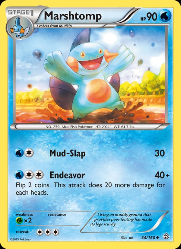 Marshtomp, XY - Primal Clash · 34/160