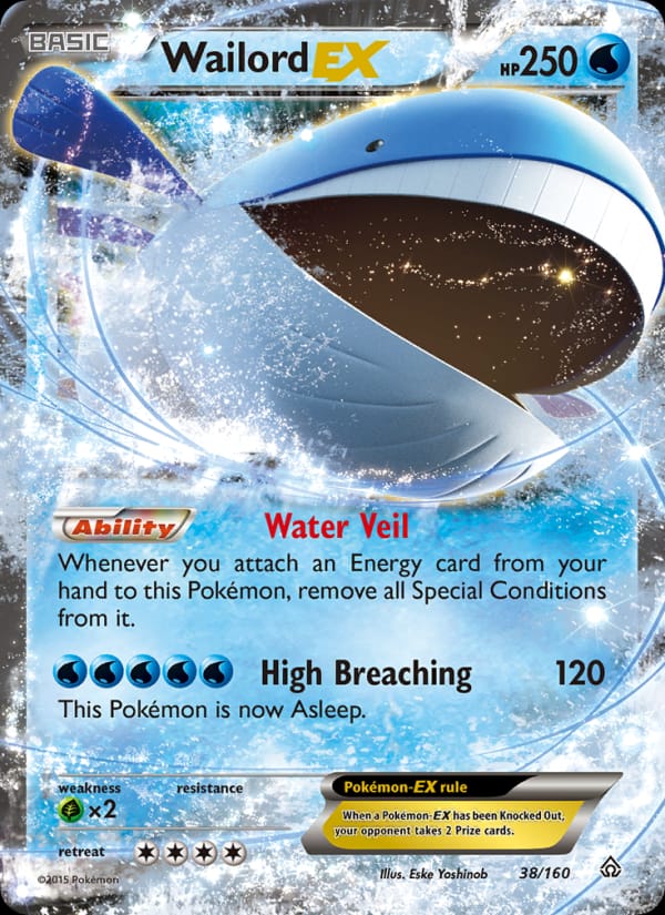 Wailord EX, XY - Primal Clash · 38/160