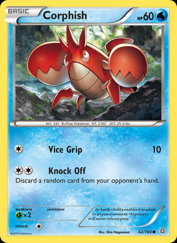 Corphish, XY - Primal Clash · 42/160