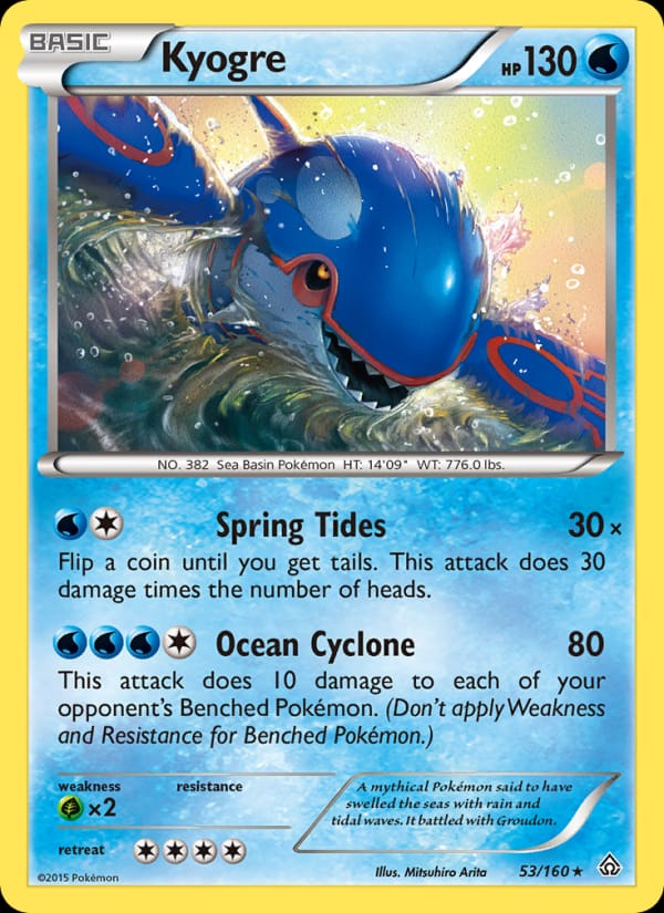 Kyogre, XY - Primal Clash · 53/160