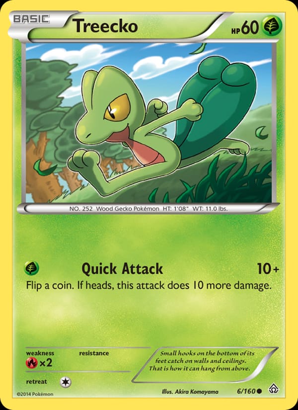 Treecko, XY - Primal Clash · 6/160