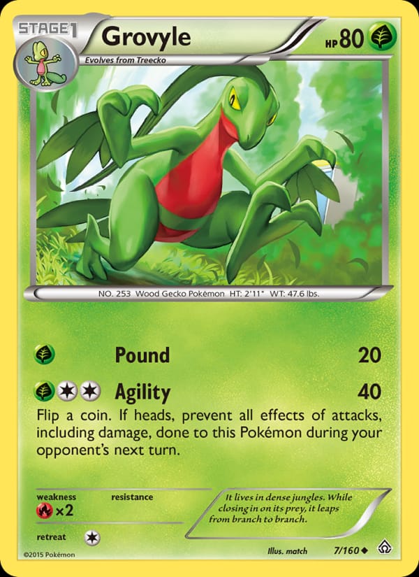 Grovyle, XY - Primal Clash · 7/160