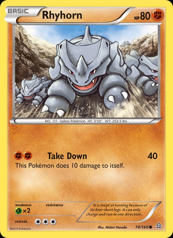 Rhyhorn, XY - Primal Clash · 74/160
