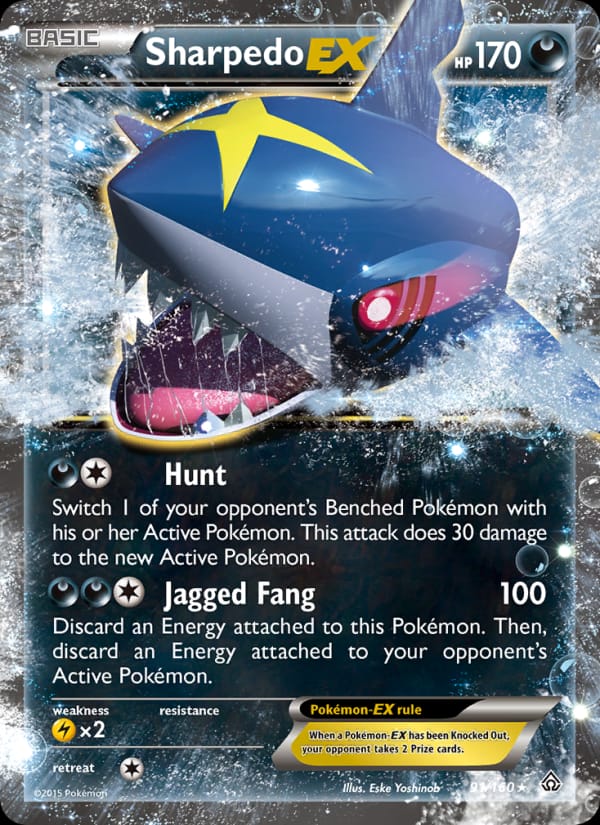 Sharpedo EX, XY - Primal Clash · 91/160