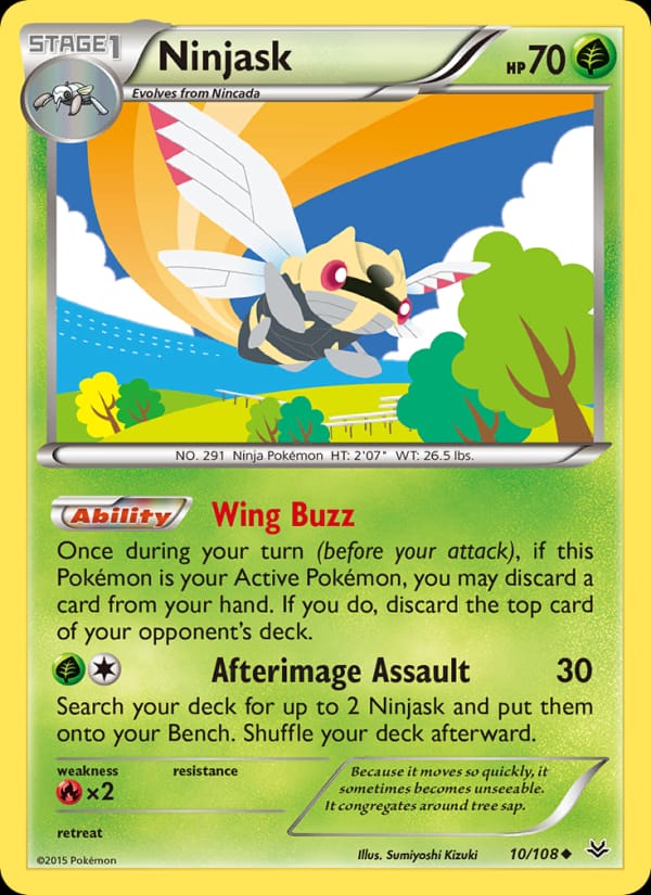 Ninjask, XY - Roaring Skies · 10/108