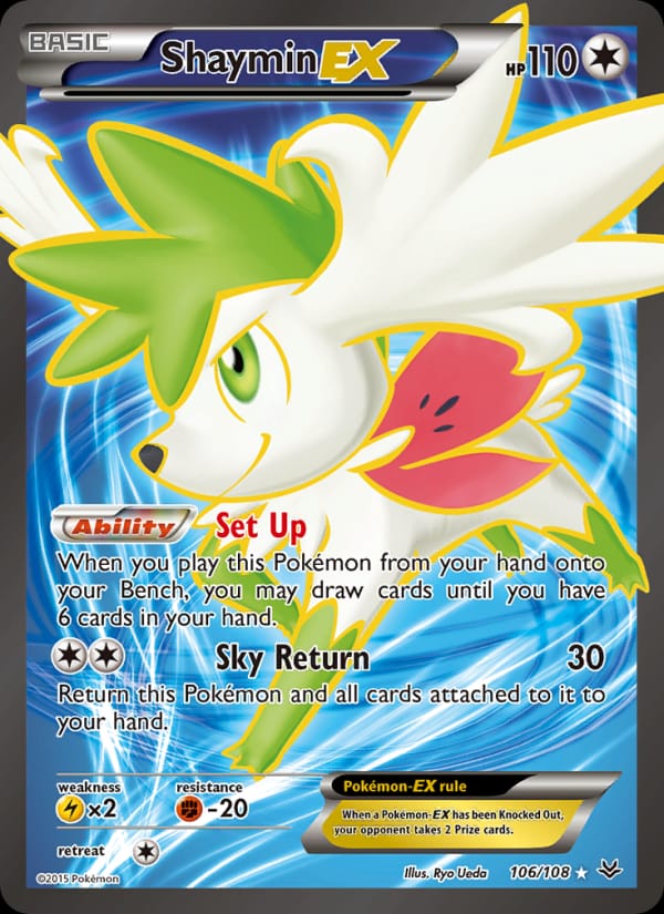 Shaymin EX, XY - Roaring Skies · 106/108