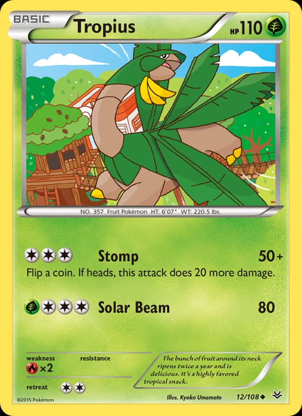Tropius, XY - Roaring Skies · 12/108