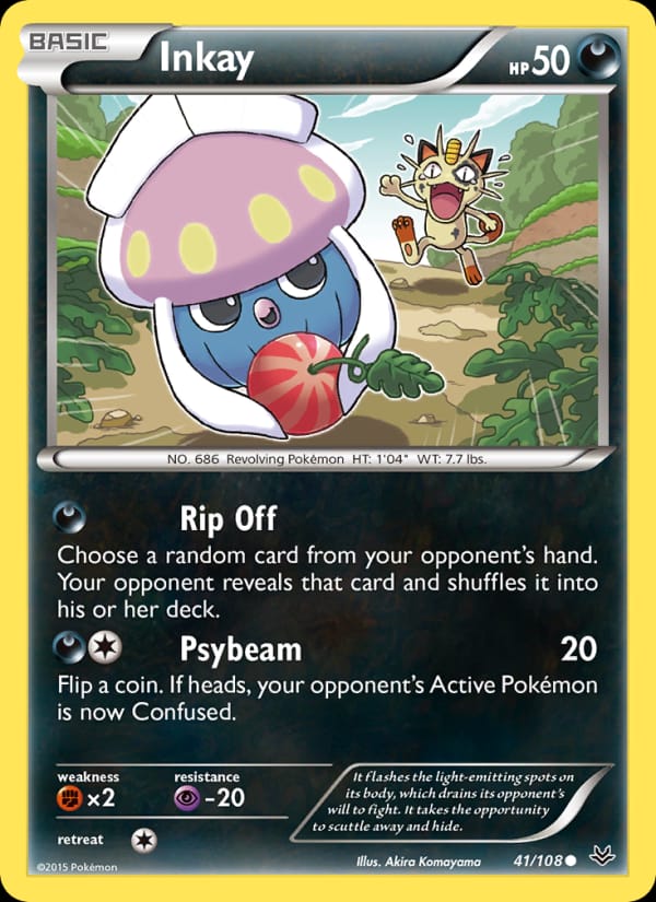 Inkay, XY - Roaring Skies · 41/108
