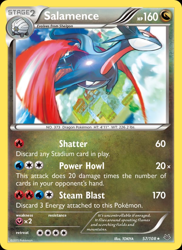 Salamence, XY - Roaring Skies · 57/108