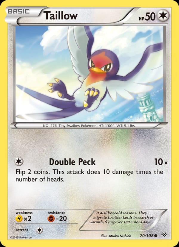 Taillow, XY - Roaring Skies · 70/108