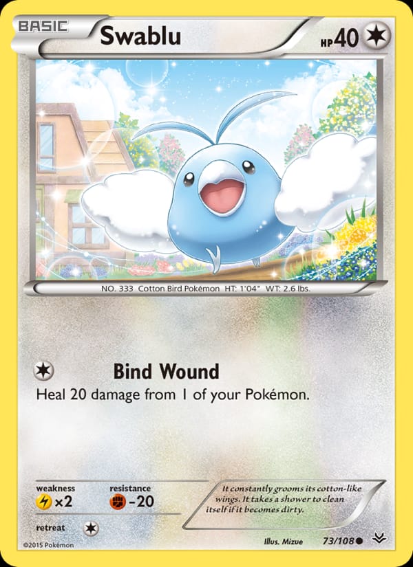 Swablu, XY - Roaring Skies · 73/108