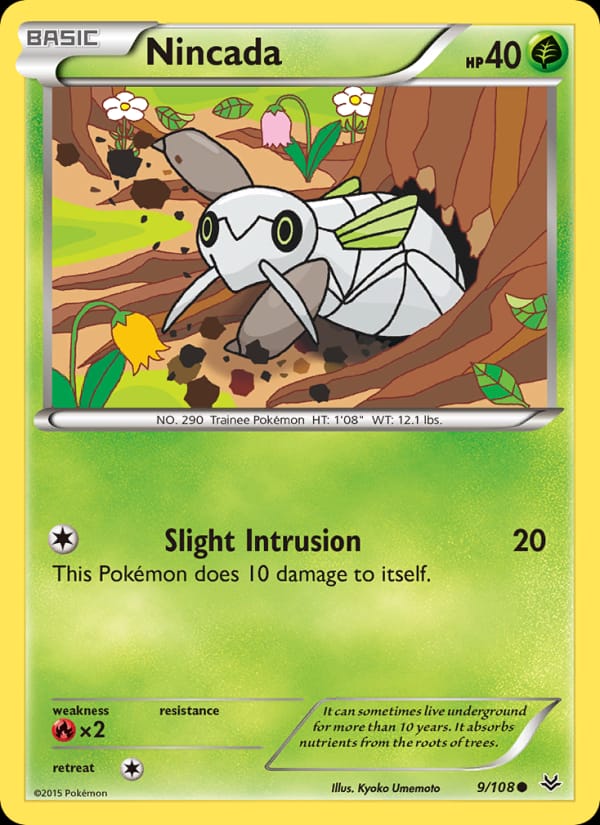 Nincada, XY - Roaring Skies · 9/108