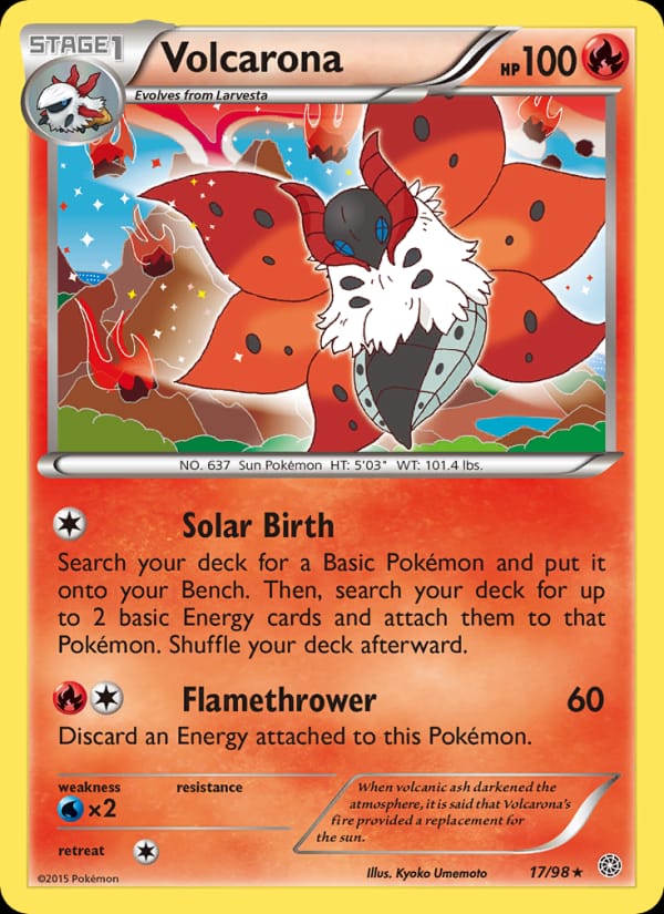 Volcarona, XY - Ancient Origins · 17/98