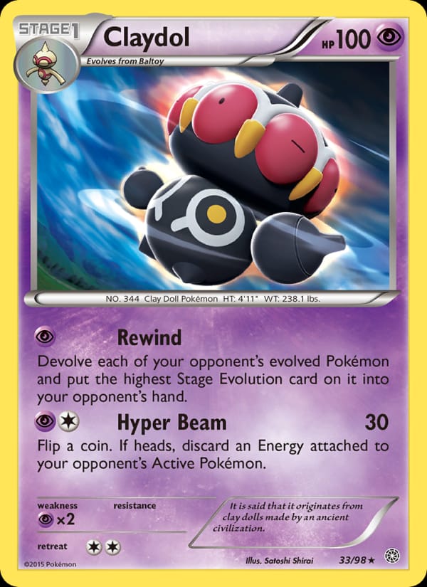 Claydol, XY - Ancient Origins · 33/98