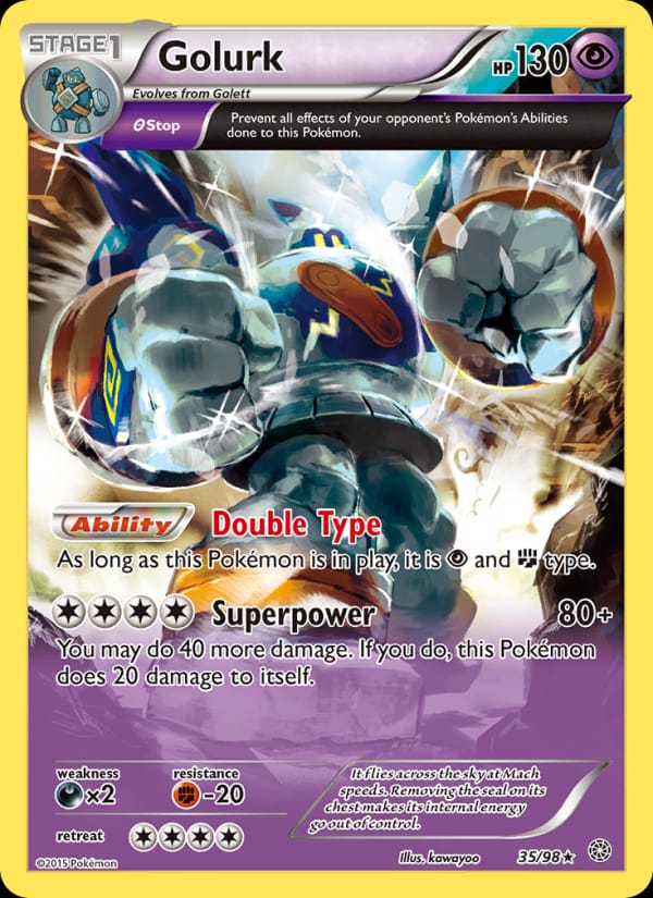 Golurk, XY - Ancient Origins · 35/98