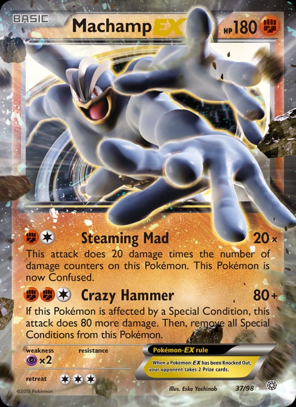 Machamp EX, XY - Ancient Origins · 37/98