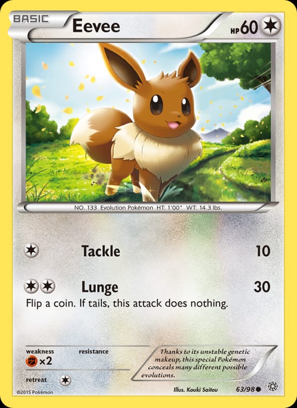 Eevee, XY - Ancient Origins · 63/98