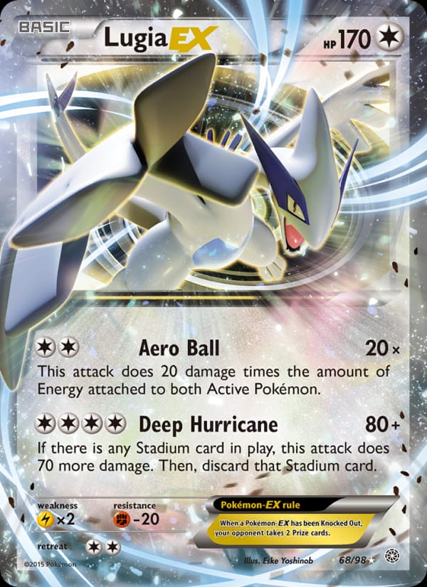 Lugia EX, XY - Ancient Origins · 68/98