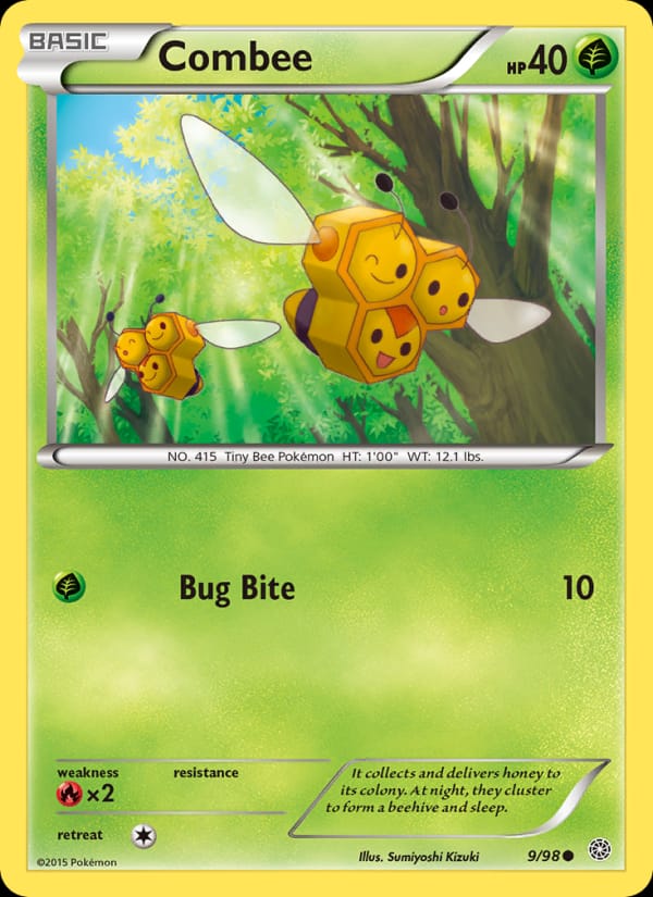 Combee, XY - Ancient Origins · 9/98