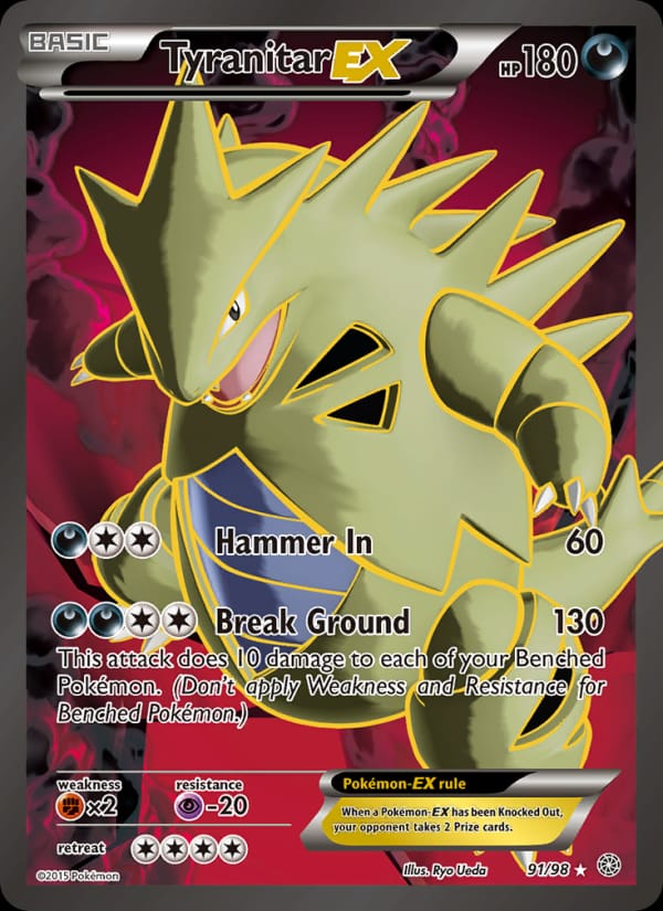 Tyranitar EX, XY - Ancient Origins · 91/98