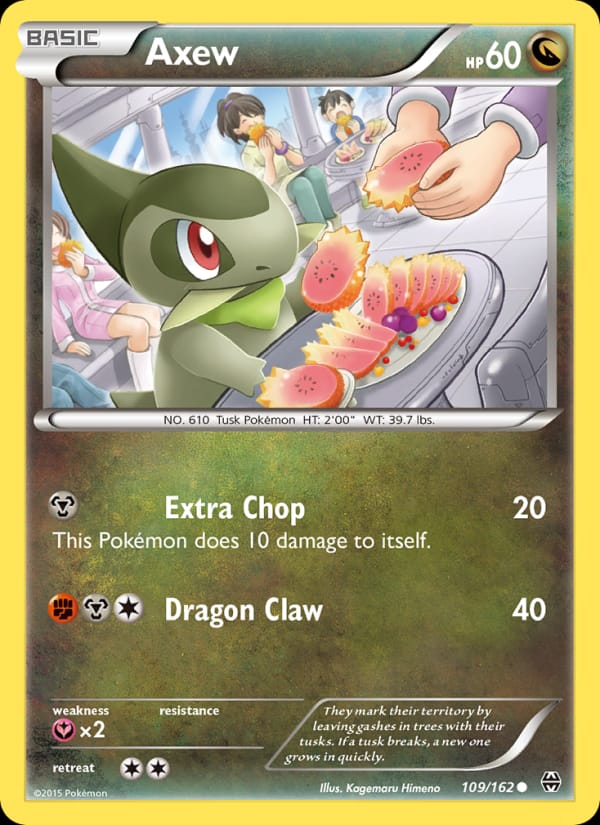 Axew, XY - BREAKthrough · 109/162
