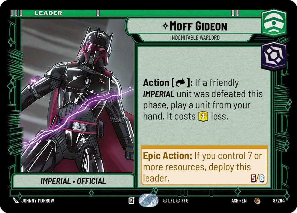 Moff Gideon - Indomitable Warlord, Ashes of the Empire · 8/264