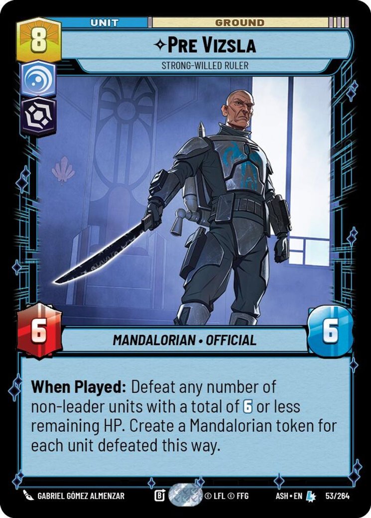 Pre Vizsla - Strong-Willed Ruler, Ashes of the Empire · 53/264