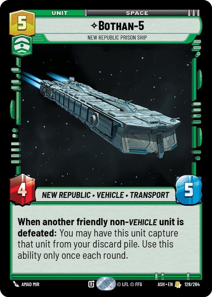 Bothan-5 - New Republic Prison Ship, Ashes of the Empire · 128/264
