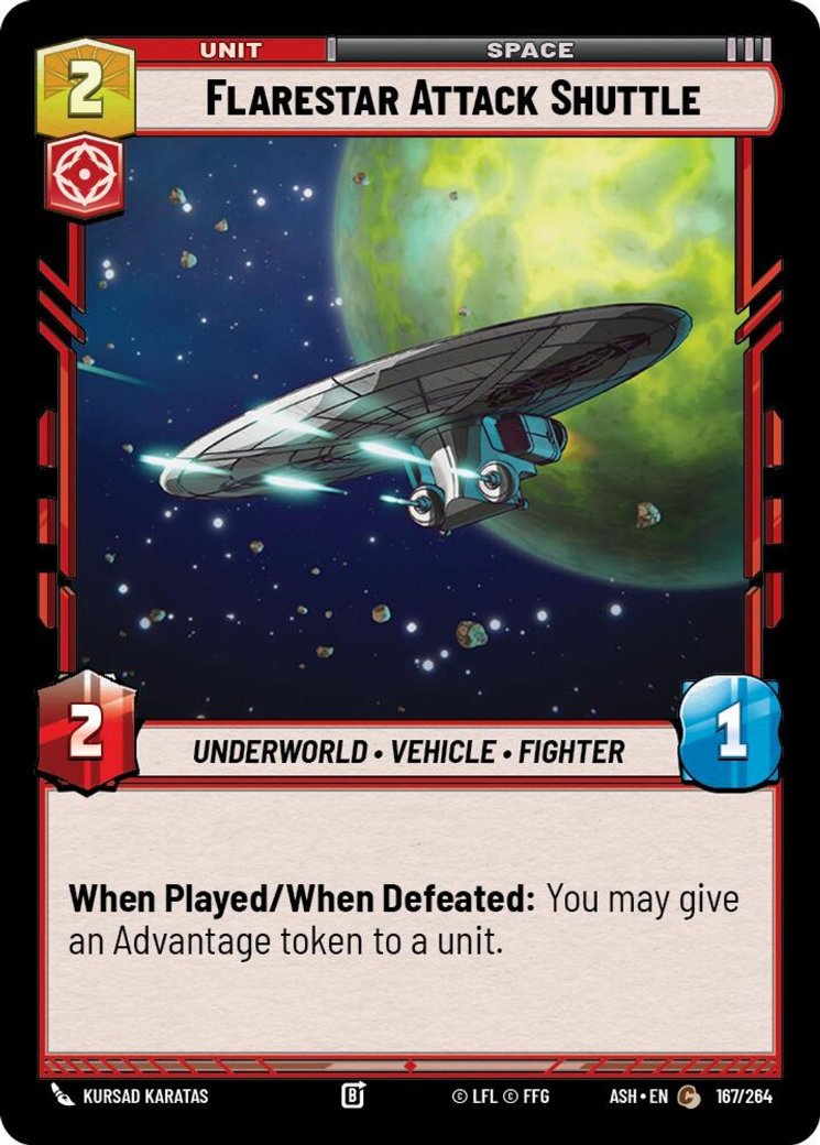Flarestar Attack Shuttle, Ashes of the Empire · 167/264