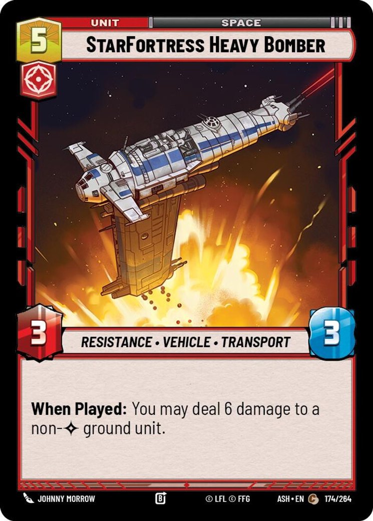 StarFortress Heavy Bomber, Ashes of the Empire · 174/264