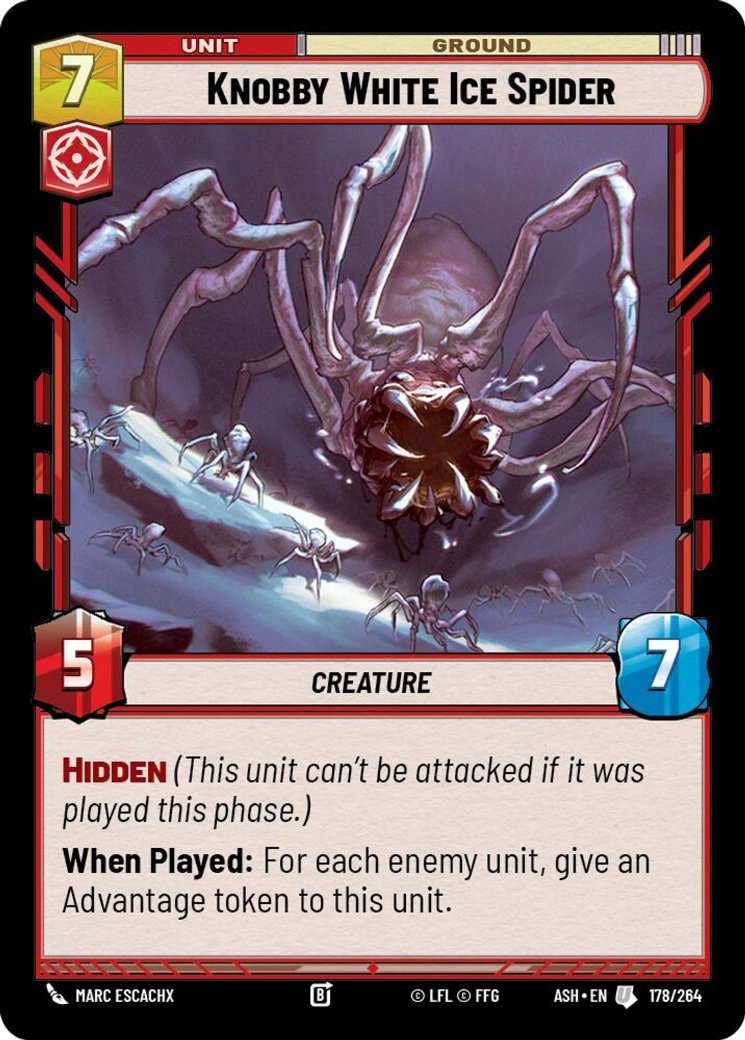 Knobby White Ice Spider, Ashes of the Empire · 178/264