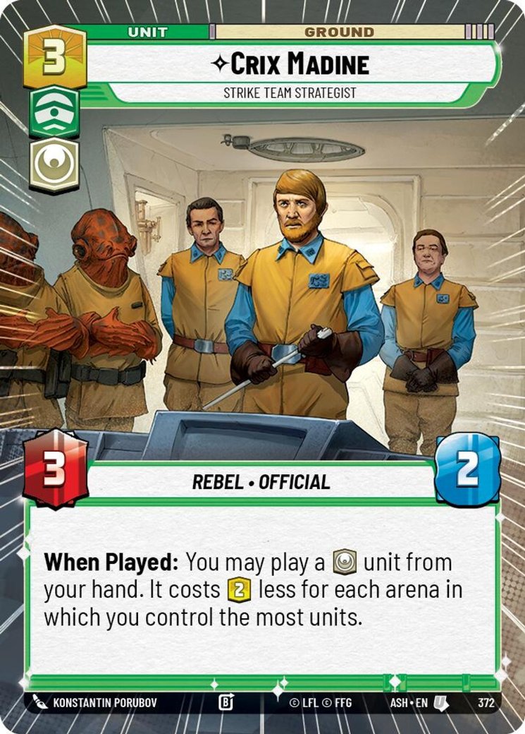 Crix Madine - Strike Team Strategist, Ashes of the Empire · 372