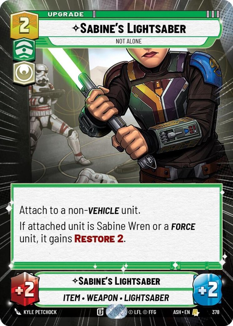 Sabine's Lightsaber - Not Alone, Ashes of the Empire · 378