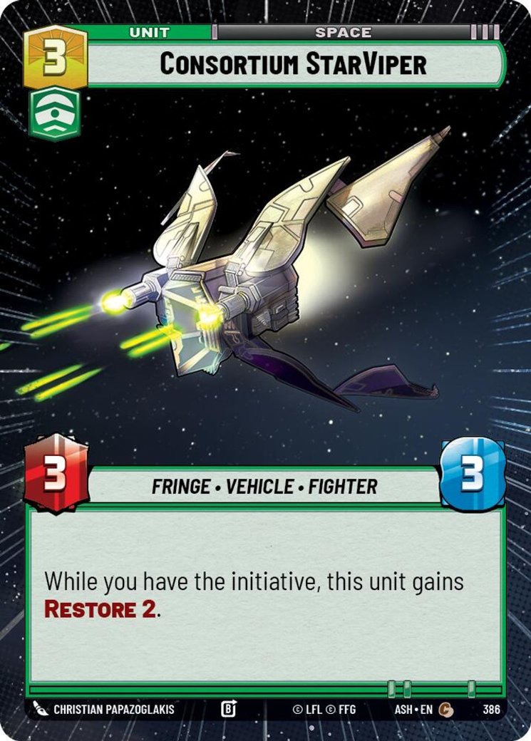 Consortium StarViper, Ashes of the Empire · 386