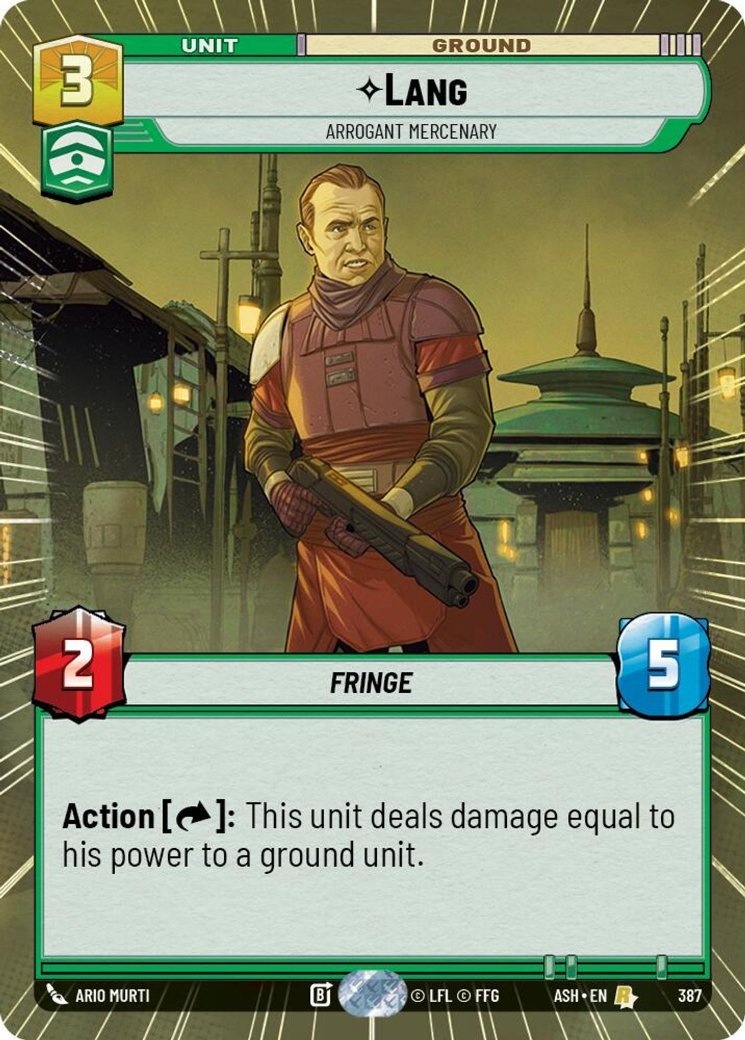 Lang - Arrogant Mercenary, Ashes of the Empire · 387