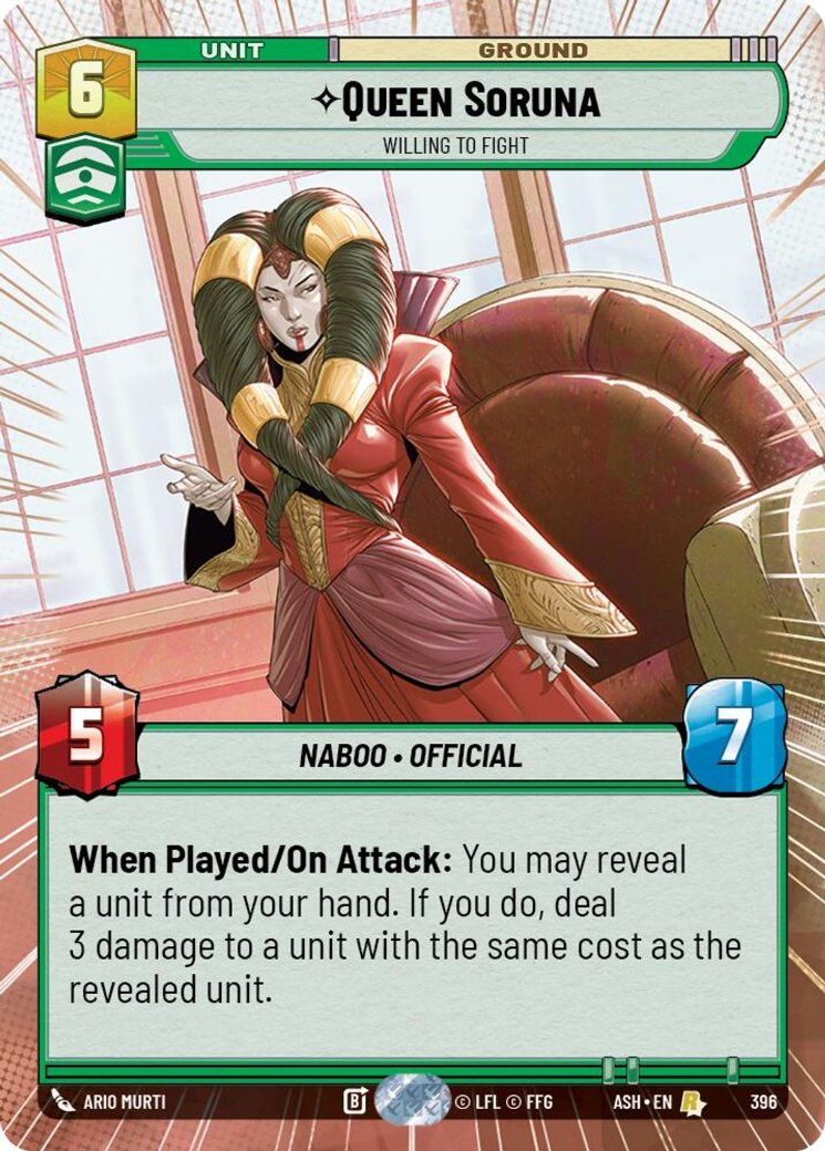 Queen Soruna - Willing to Fight, Ashes of the Empire · 396