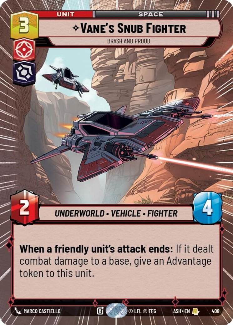 Vane's Snub Fighter - Brash and Proud, Ashes of the Empire · 408