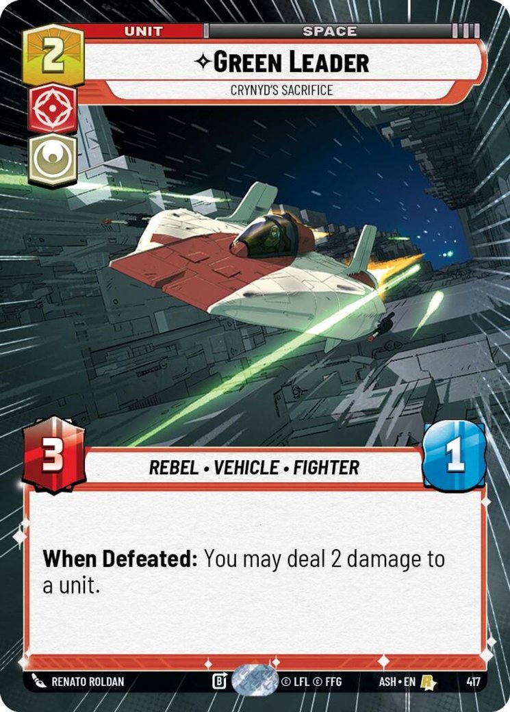 Green Leader - Crynyd's Sacrifice, Ashes of the Empire · 417