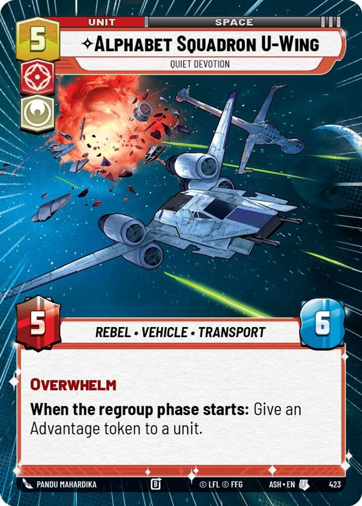Alphabet Squadron U-Wing - Quiet Devotion, Ashes of the Empire · 423