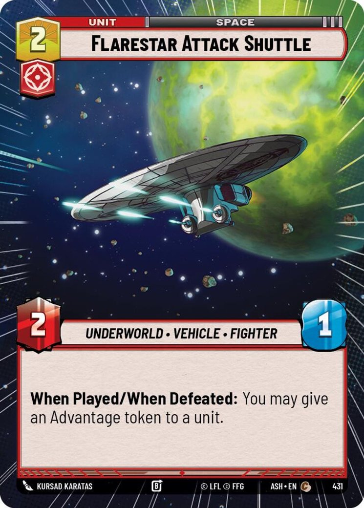 Flarestar Attack Shuttle, Ashes of the Empire · 431