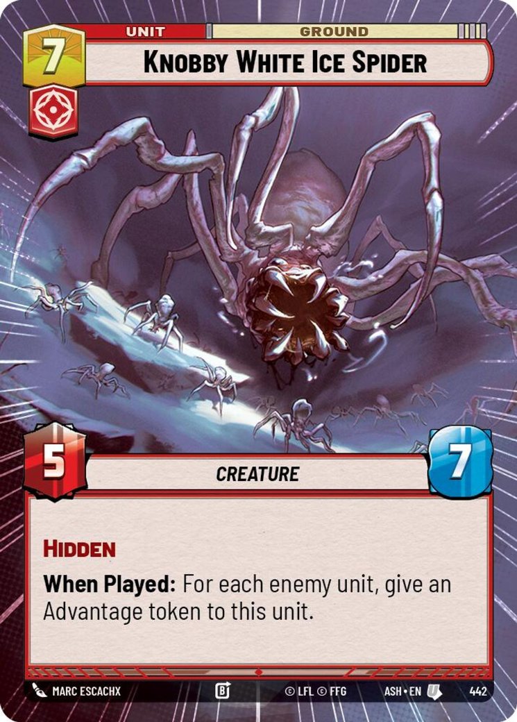 Knobby White Ice Spider, Ashes of the Empire · 442