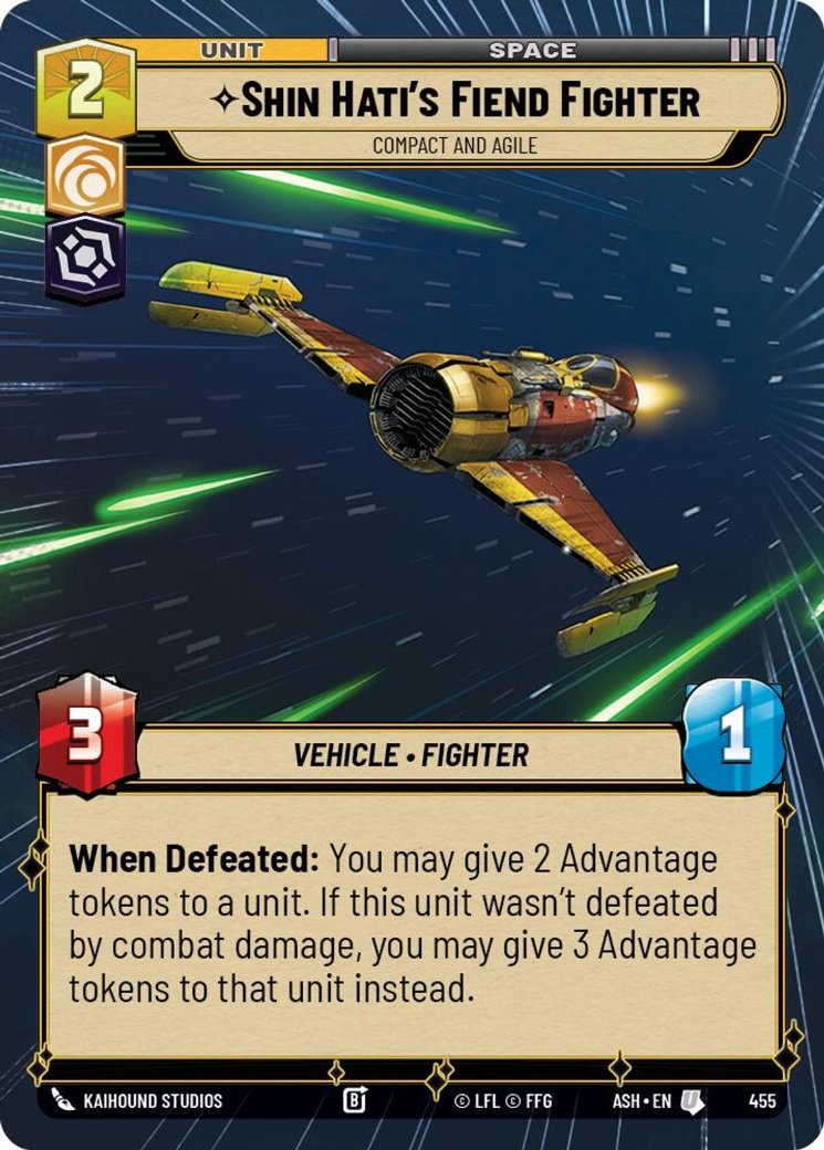 Shin Hati's Fiend Fighter - Compact and Agile, Ashes of the Empire · 455