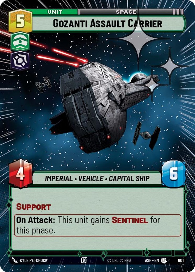 Gozanti Assault Carrier, Ashes of the Empire · 601