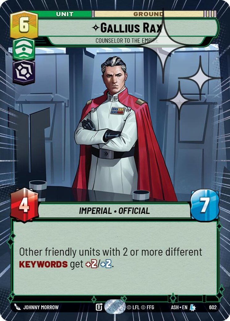 Gallius Rax - Counselor to the Empire, Ashes of the Empire · 602