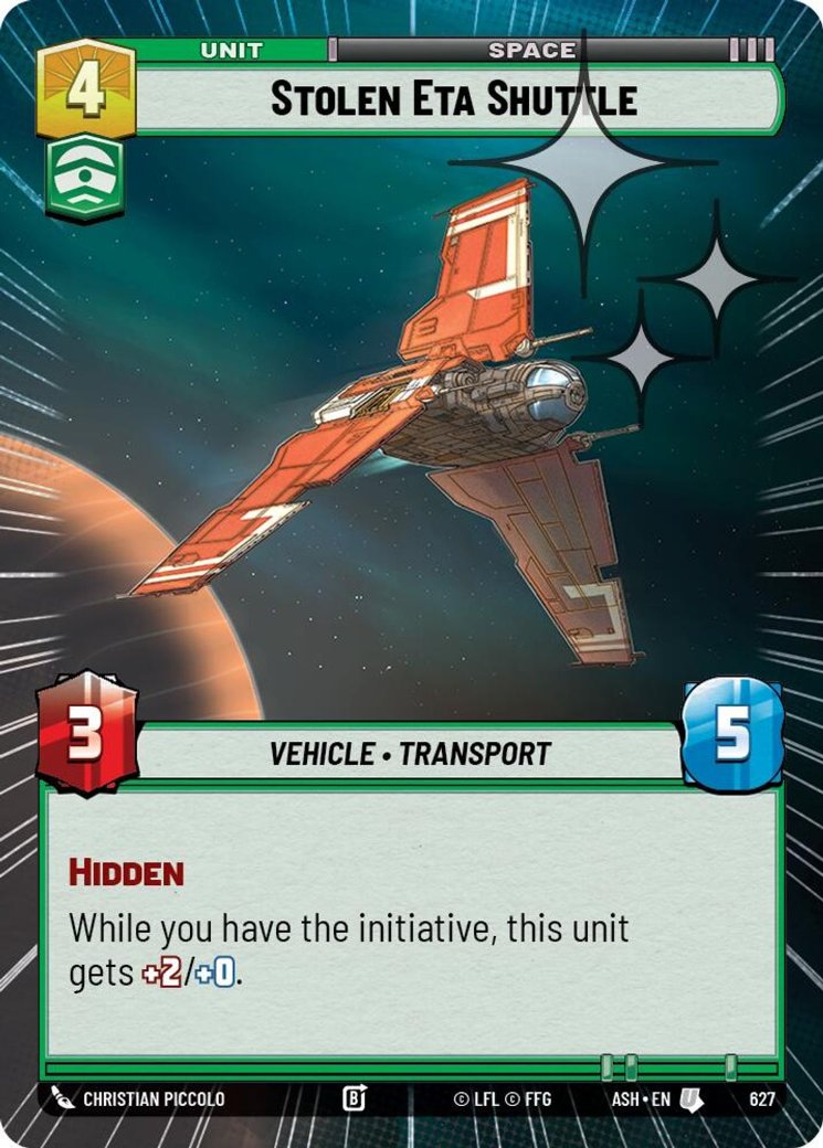 Stolen Eta Shuttle, Ashes of the Empire · 627